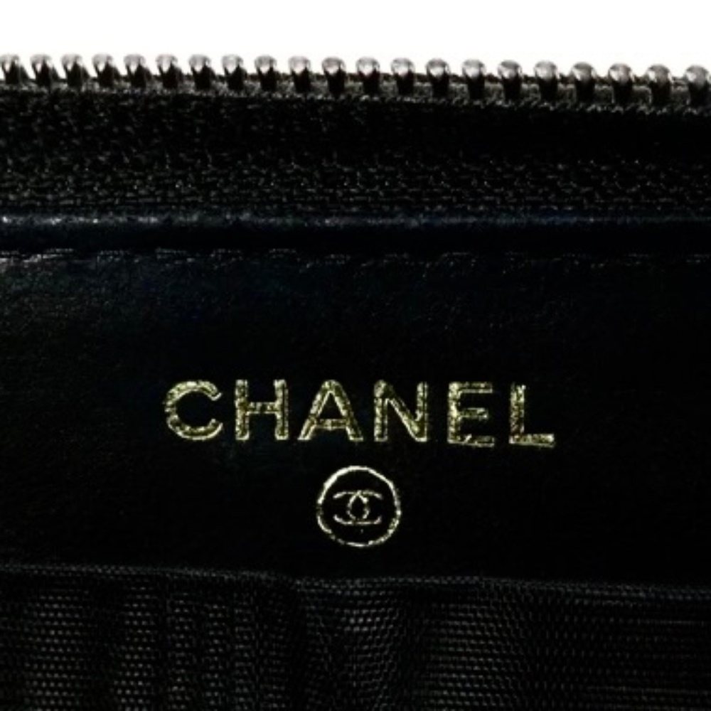 CHANEL Caviar CC Black Leather - Picture 8 of 9